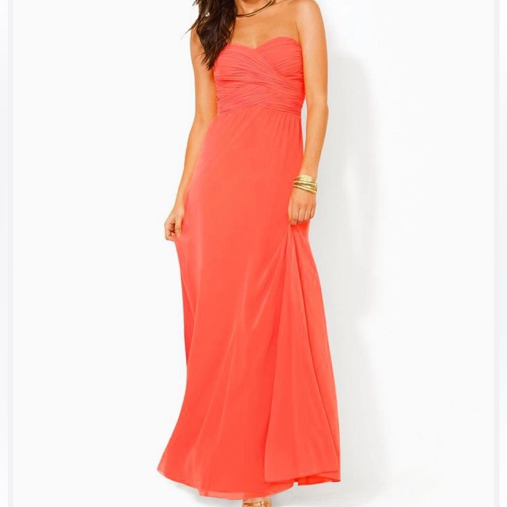 Ralph Lauren evening coral gown